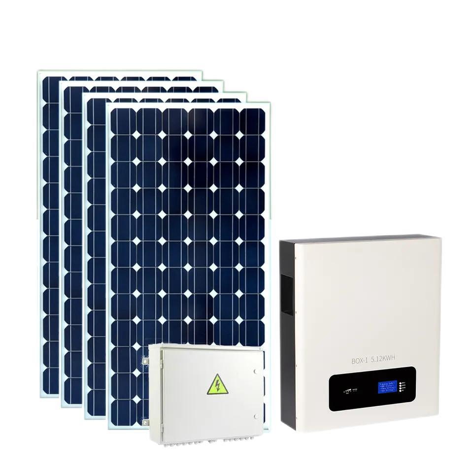 5kw 10kw PV Inverter Lithium Batteries Powerwall Solar Energy System Home Power Solargenerator for House Resident Villa