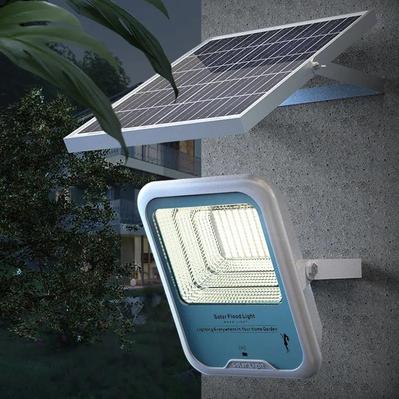Solarpro Outdoor IP67 Solar Powered LED Flood Light, Wall Mount Metal Shell Solar Flood Lights