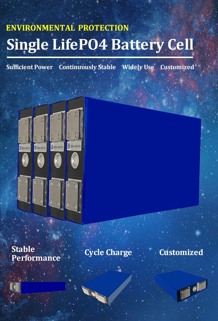 High Capacity Lithium Ion Solar Battery Cell 3.2V 100ah LiFePO4 Battery Cell