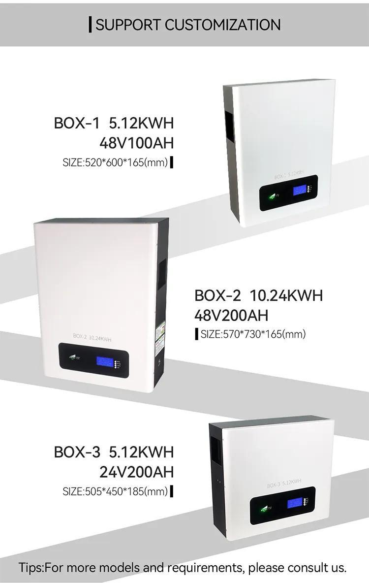6000 Cycles Powerwall De 10kw Energy Storage Battery LiFePO4 Solar Home Powerwall Battery 48V 200ah 10kwh Powerwall