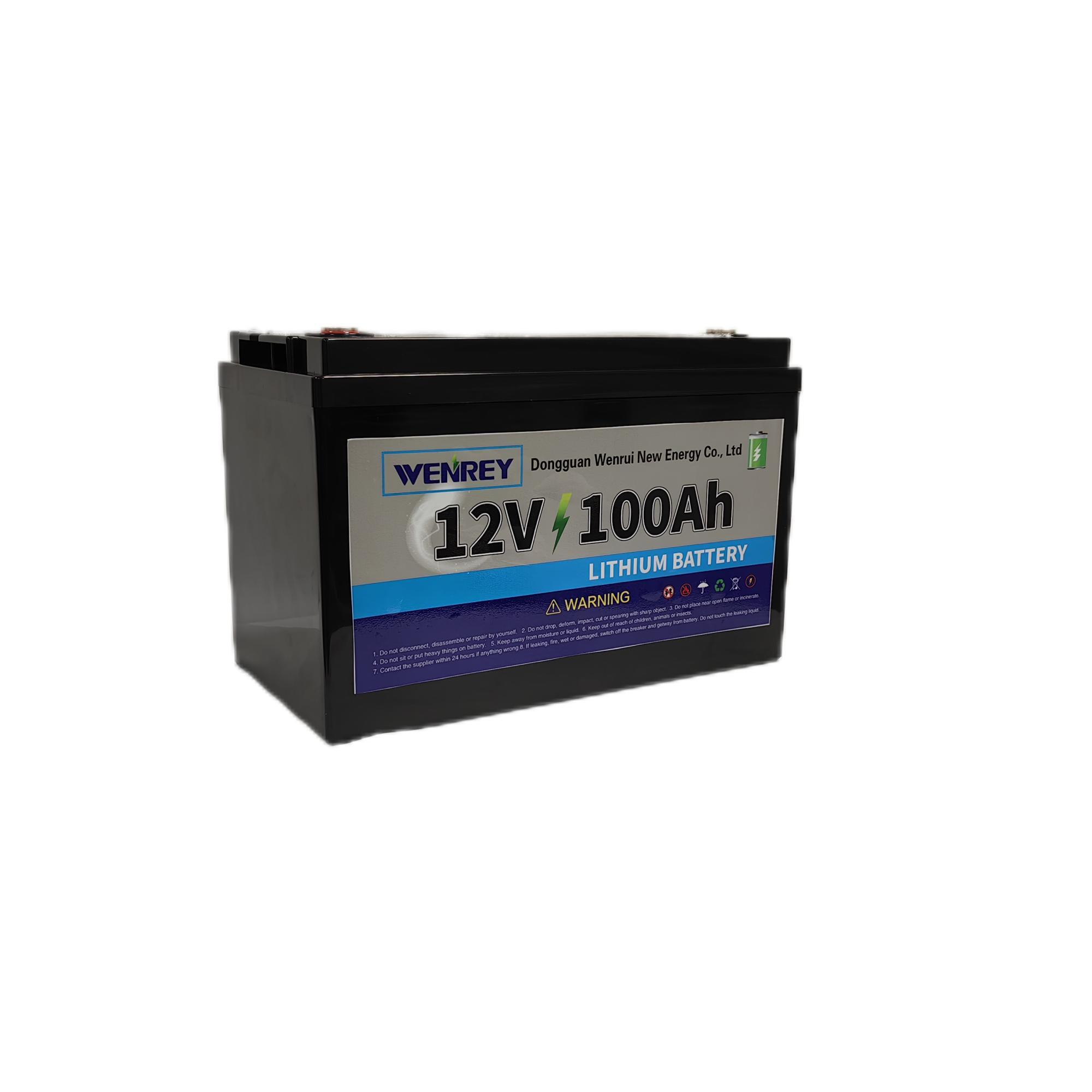 Efficient 12V 100ah Lithium Battery Solar Energy Storage Solution