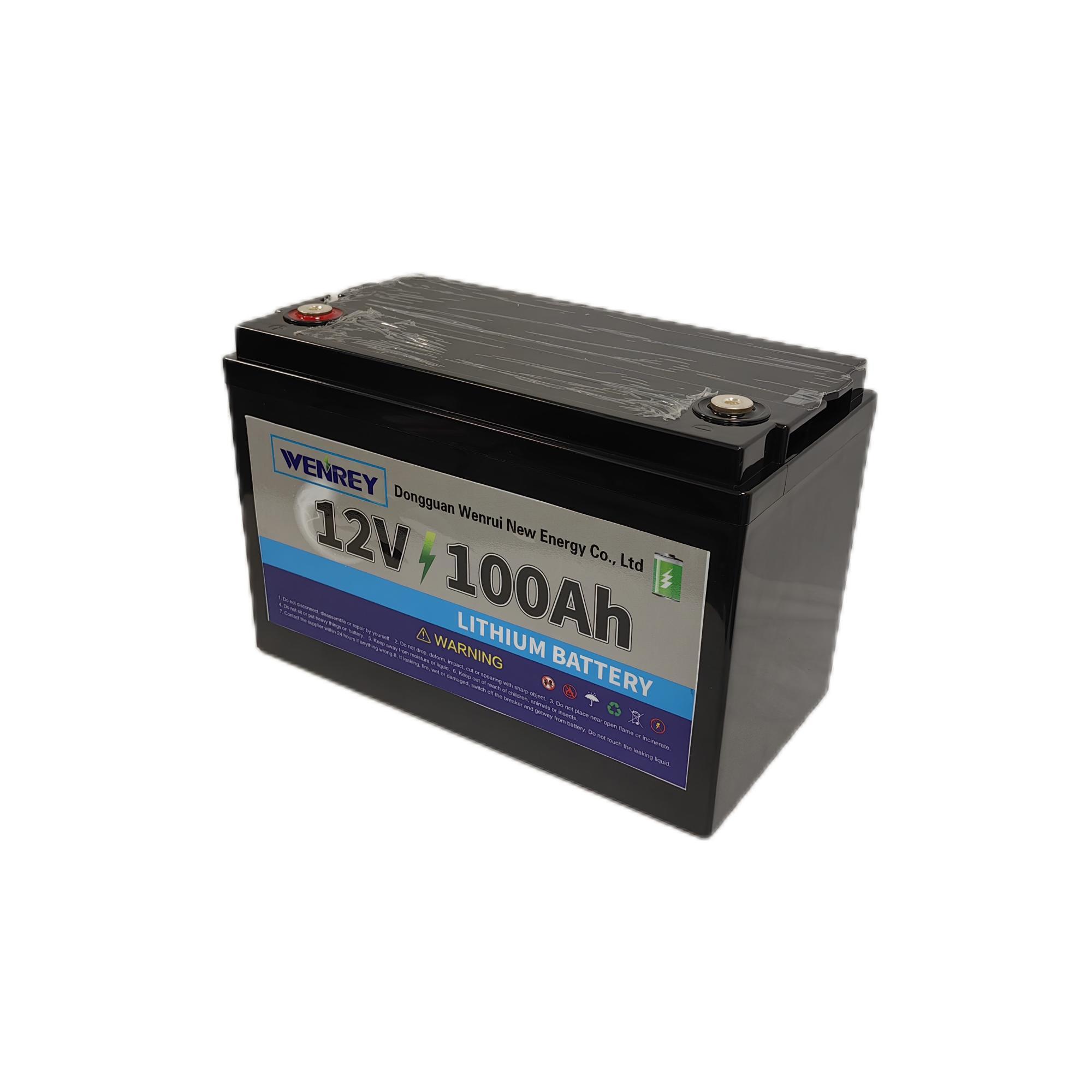 Efficient 12V 100ah Lithium Battery Solar Energy Storage Solution