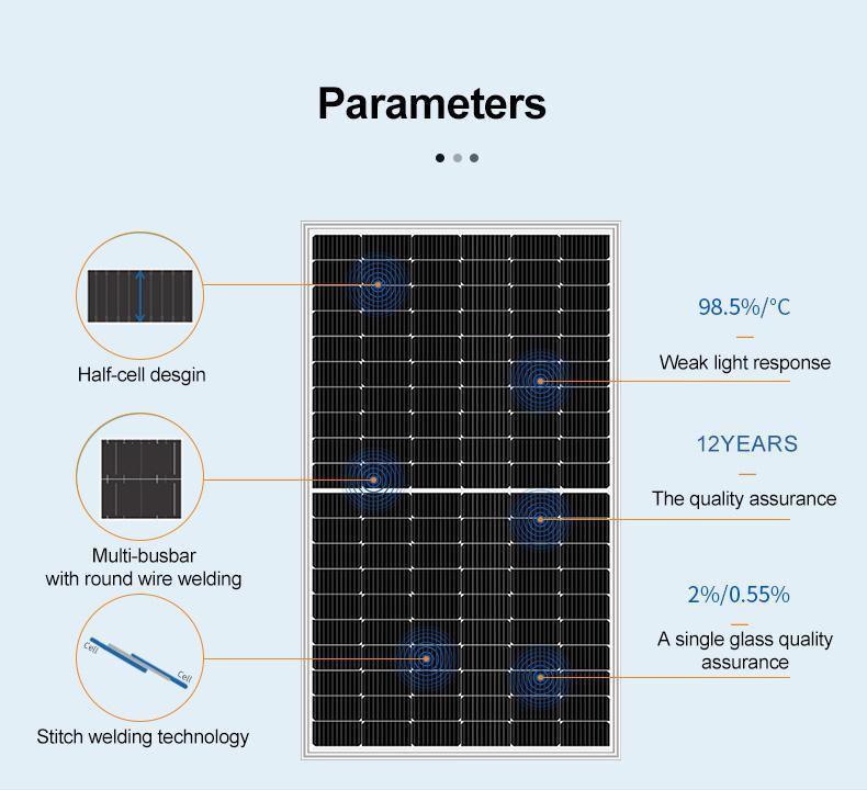 Solar Panel Module Mono 460W 11 Bb Panels Solar 460W 120 Cell PV Panel