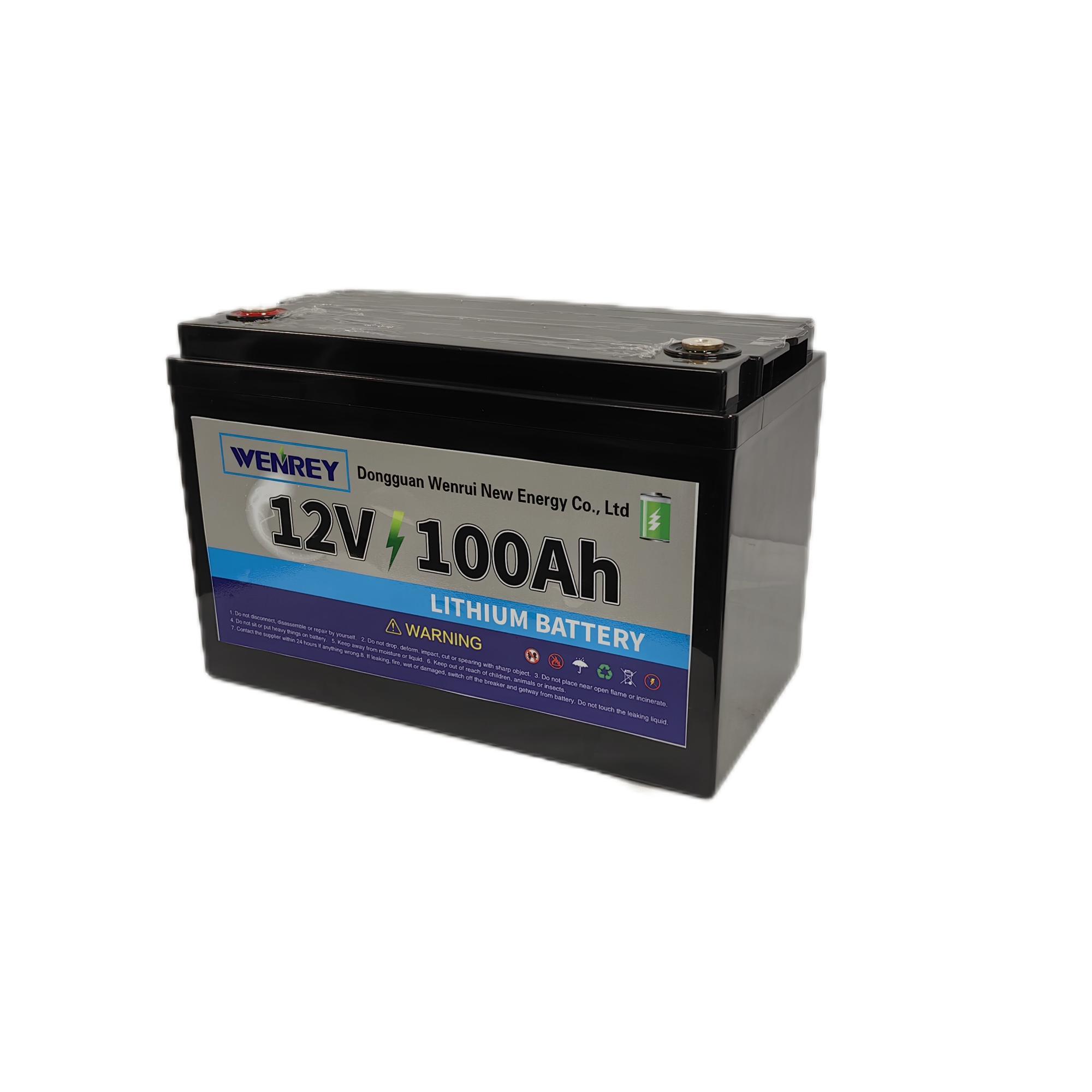 12V 100ah Lithium Battery Solar Energy Storage Solar-Powered RV Energy Storage