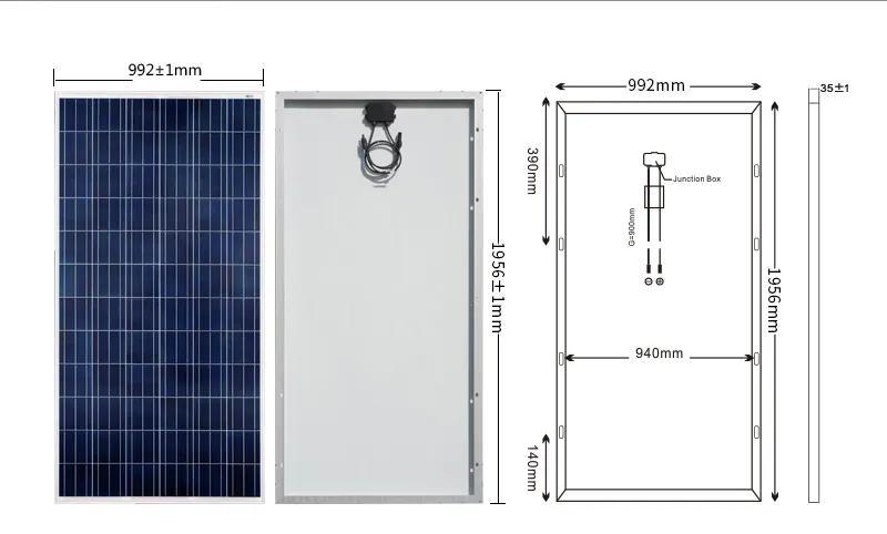 PV Manufacturer 330W Solar Panel Poly Solar Panels