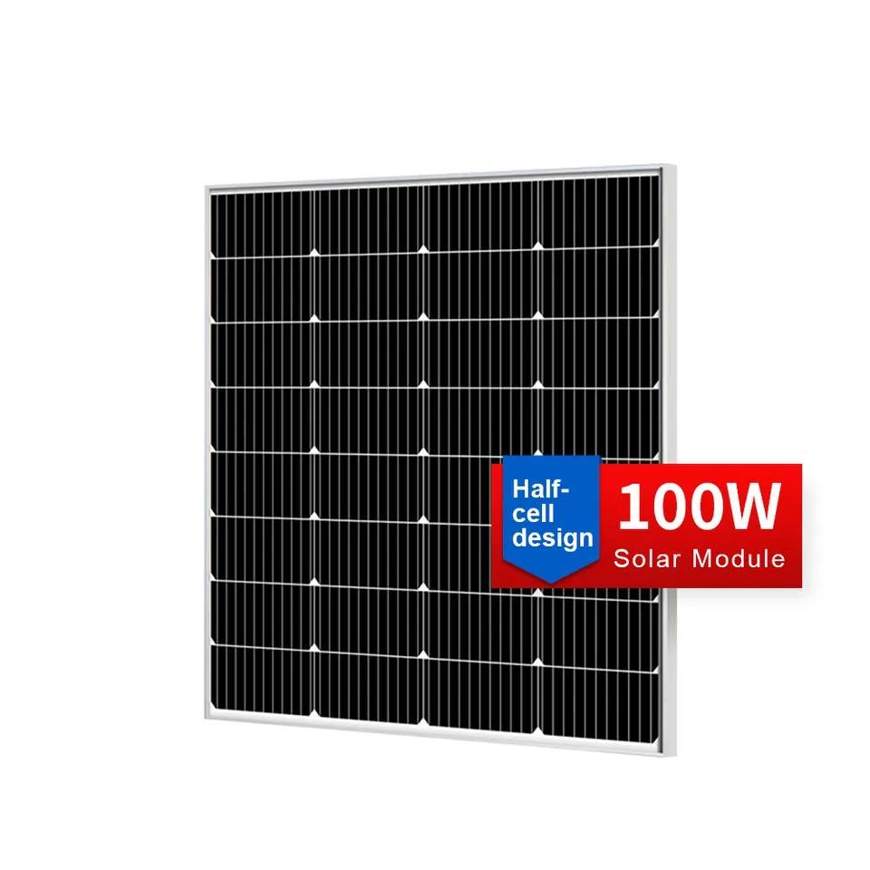Solar Charging Panel 100W 200W 300W 400W 540W 550W 12V 18V 30V 34V 40V Lightweight Solar Module Panel with Inverter Sola Rbattery Charger System