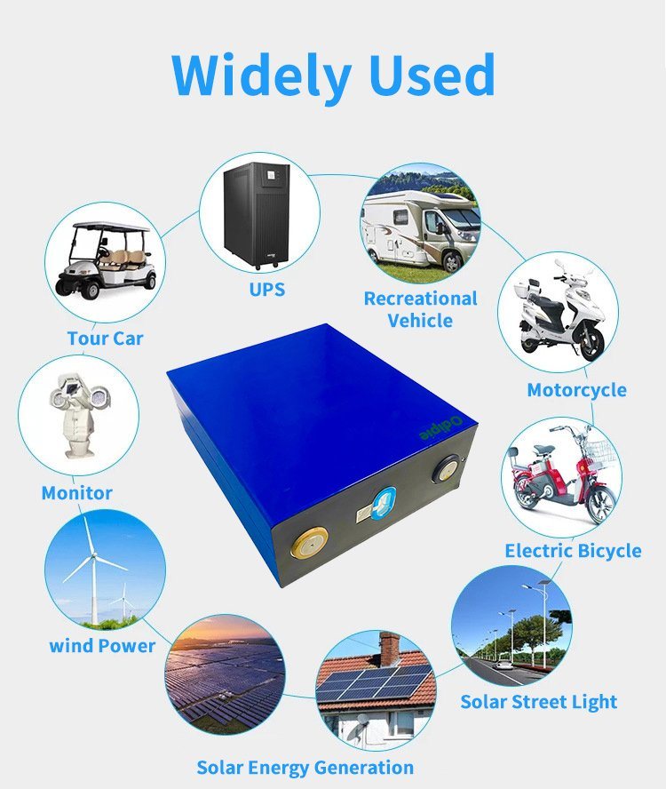 Stock in USA LFP 280 Ah 48V off-Grid Solar Lithium Ion Battery 3.2V 280ah Prismatic LiFePO4 Battery for Solar Energy System