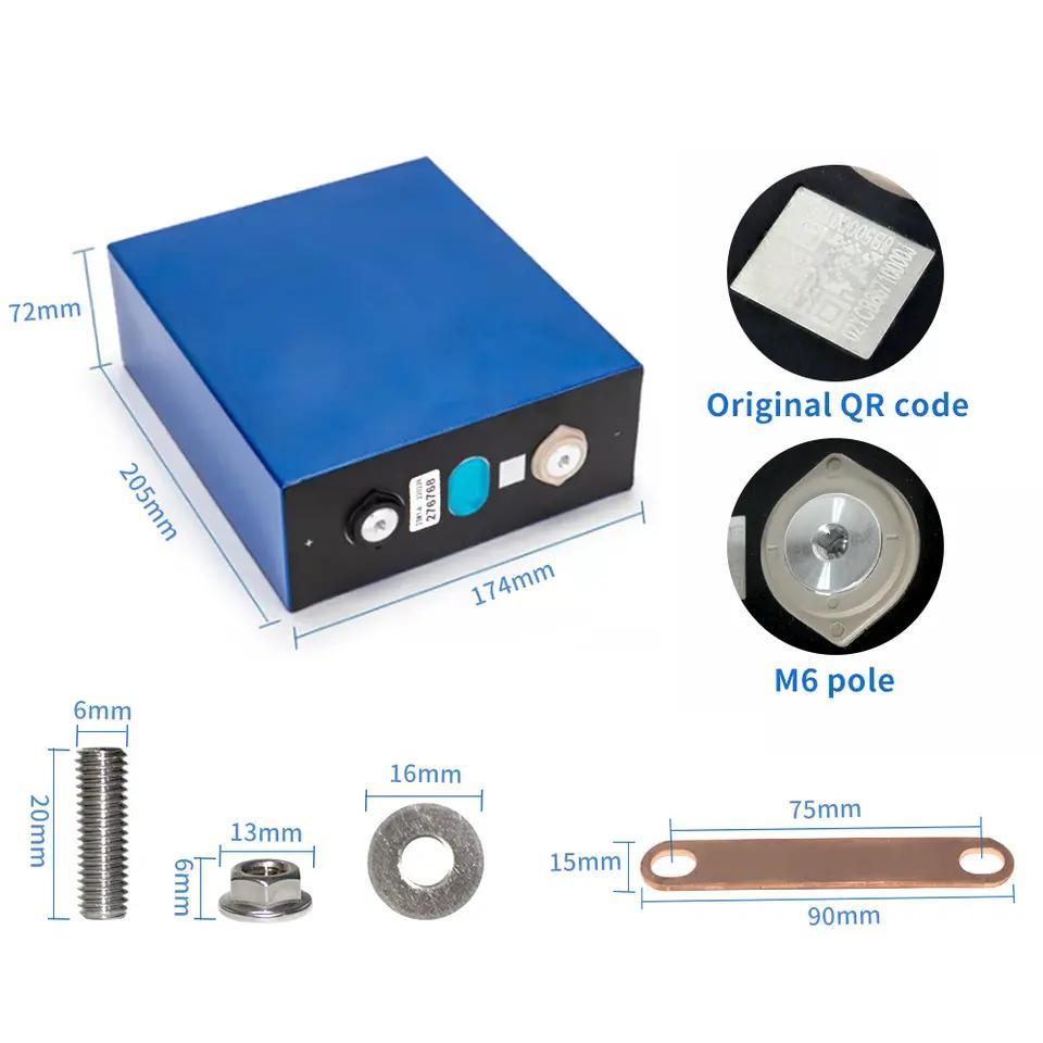 Solarcell Prismatic Cell 280ah Solar Storage Energy Battery Prismatic Cell LiFePO4 Cells for Solar Energy Storage