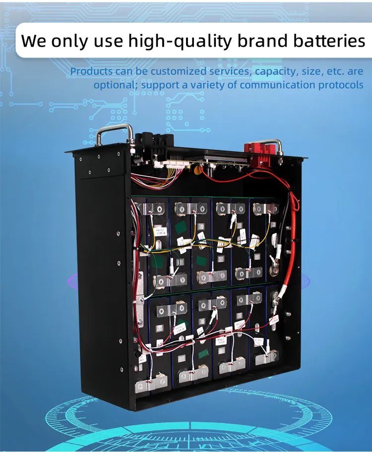 Self-Sustaining Residential Solar Energy - 48V 100ah Lithium Battery Storage in a Cabinet