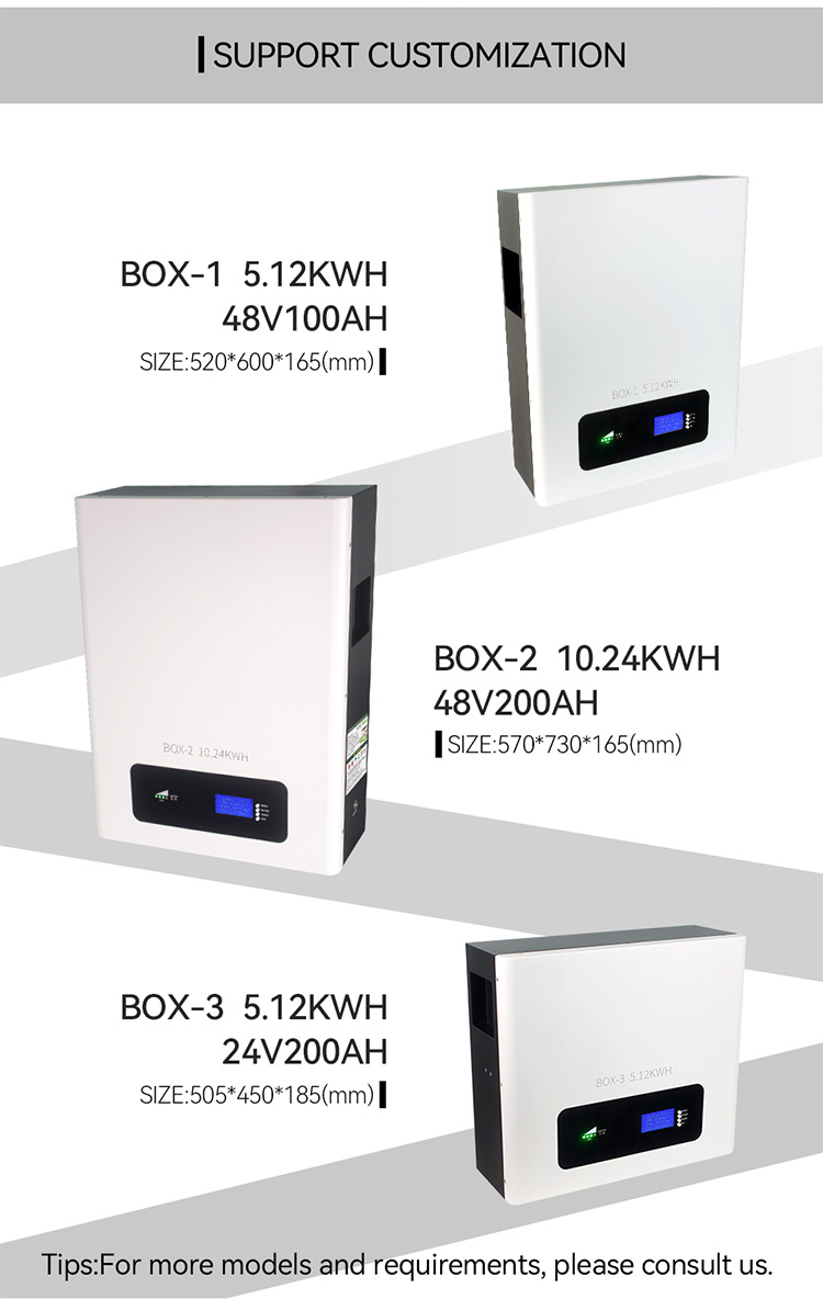 Smart Residential Solar Energy Storage System - 48V 100ah Lithium Battery