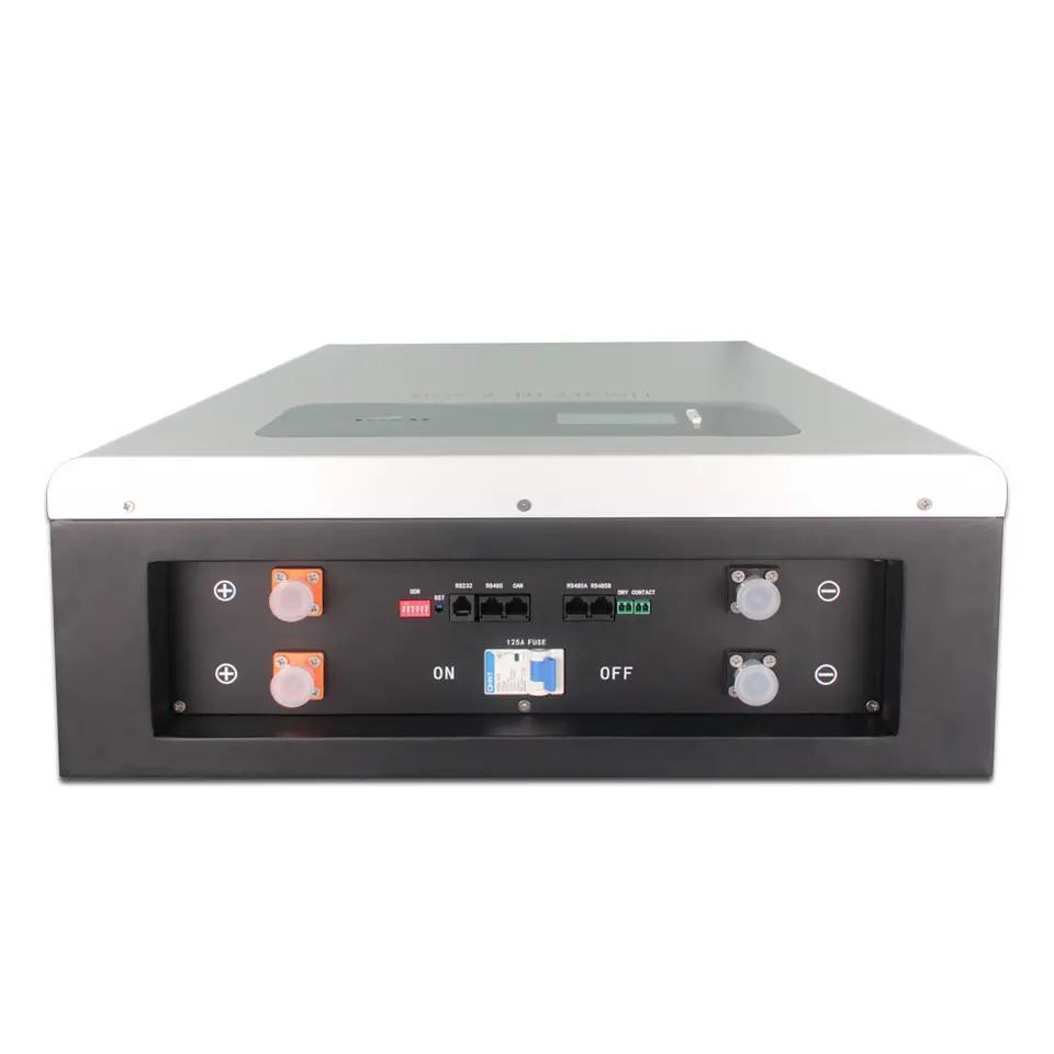 Wall Mounted 48V 100ah 5kwh 48V200ah 10kwh Lithium Ion LiFePO4 with Can RS48 for Solar Energy Storage System.