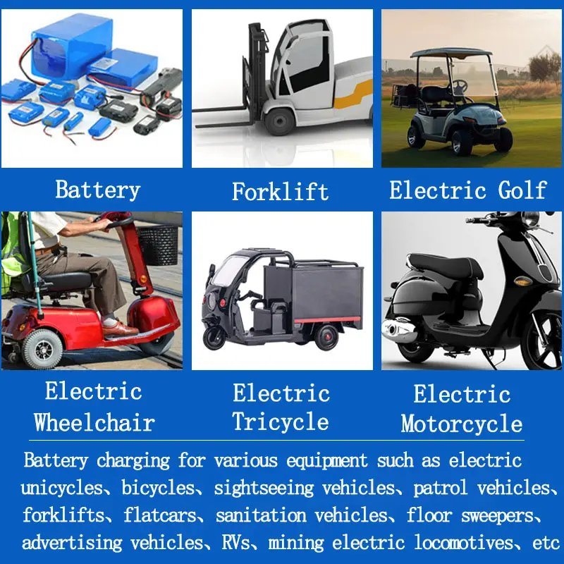 60V 8A Electric Vehicle Lithium Battery Dedicated Charger - Lithium Iron Phosphate Battery Compatible