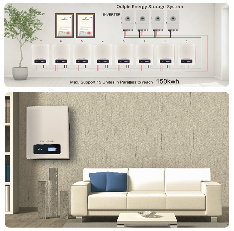 Lithium Iron Phosphate Battery 5kwh Wall Mounted 24V LiFePO4 Battery Household Energy Storage Battery