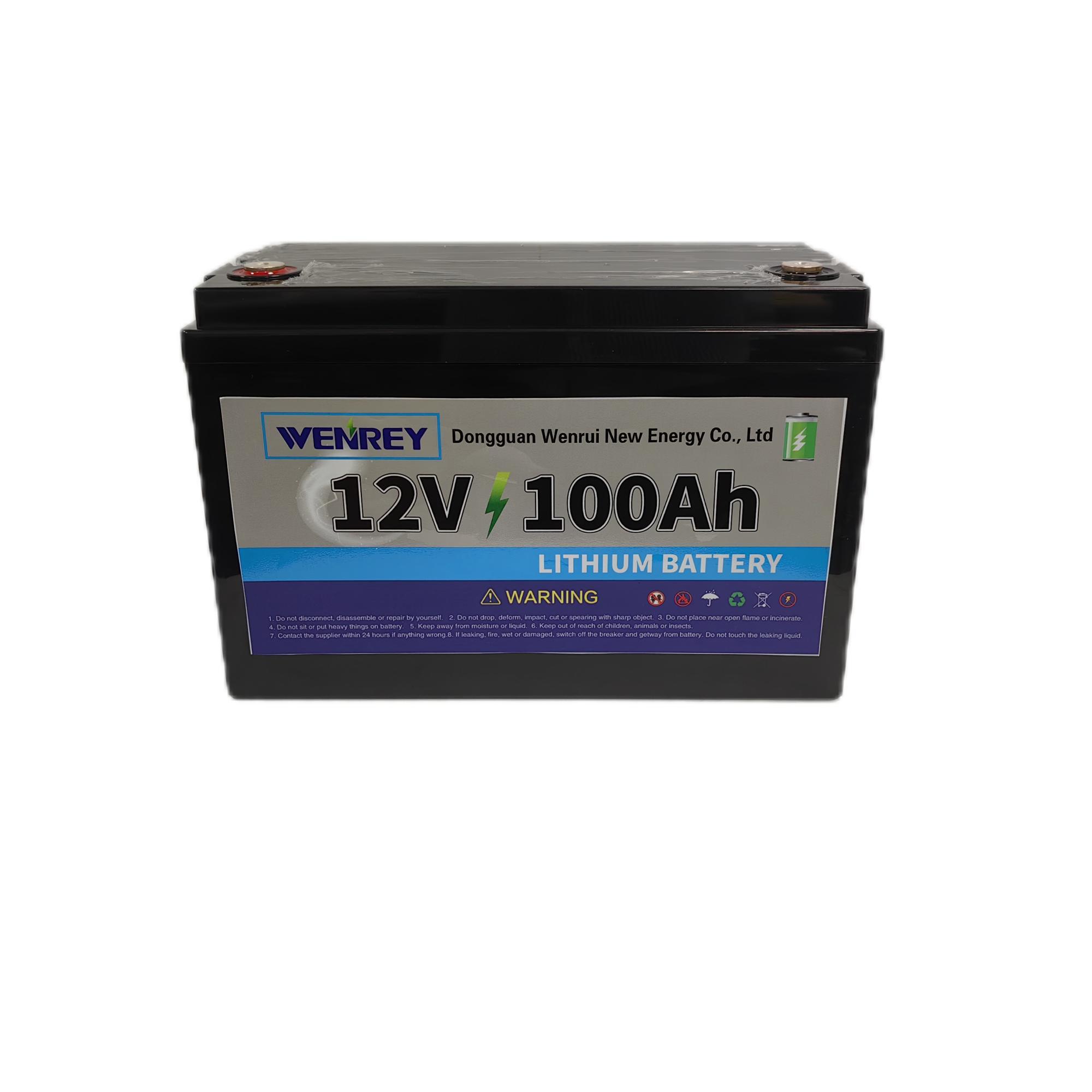 12V 100ah Lithium Battery Solar Energy Storage Solar-Powered RV Energy Storage