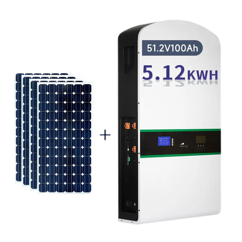 EU Za Warehouse in Stock LiFePO4 48V 51.2V 100ah 200ah Power Wall Battery Bank with Wall Plug for Home Energy Storage
